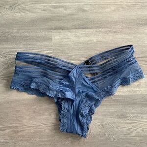 NWOT Victoria's Secret Very Sexy Cheeky Blue Strappy Panty size Medium